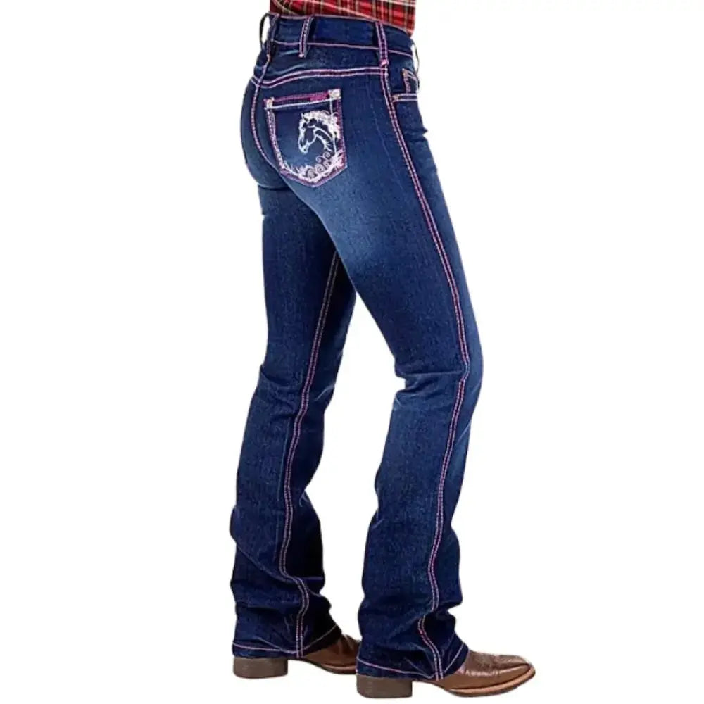 Pantalon D'équitation Western Cowboy En Cuir Daim Avec