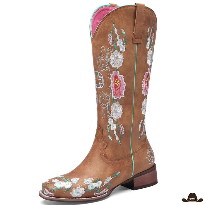 Bottes Femmes Style Cowboy