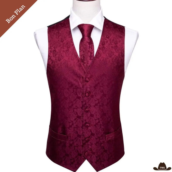 Gilet Cowboy Homme Luxe - M - Bon Plan
