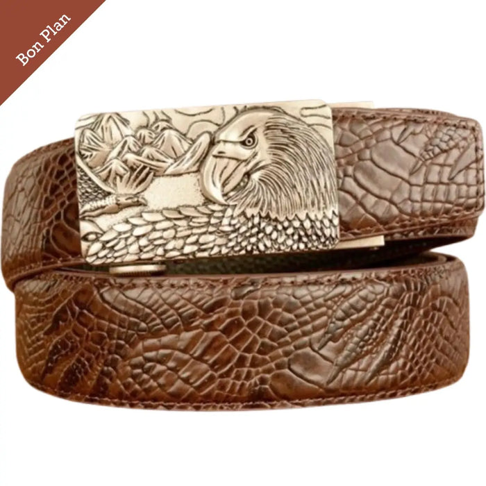 Ceinture Homme Western Boucle - 110 cm - Bon Plan