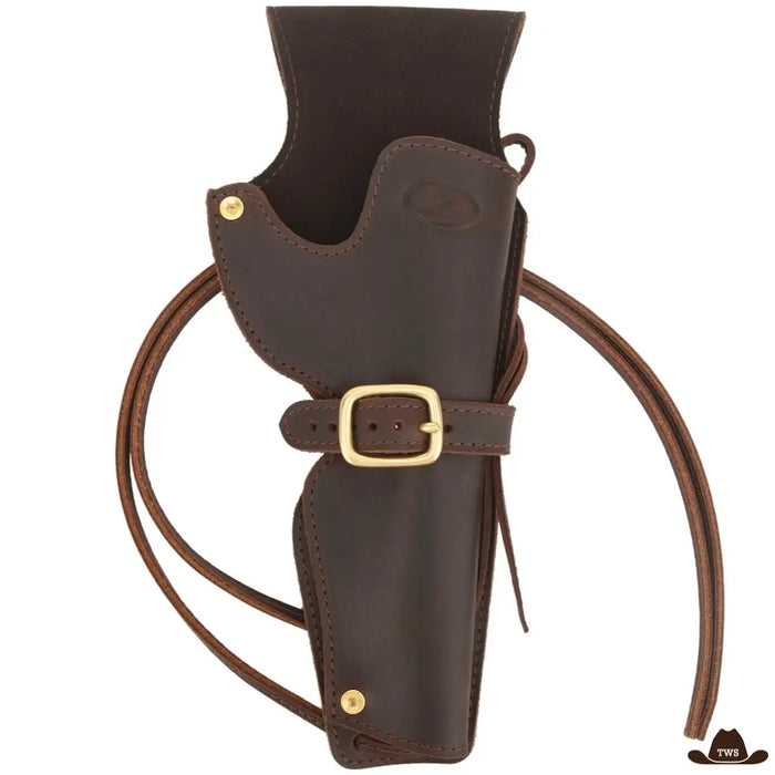 Ceinture Holster Cowboy en cuir véritable, finitions western