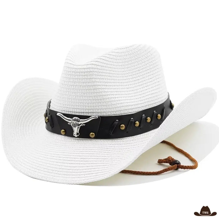 Chapeau de Cowboy Blanc Homme
