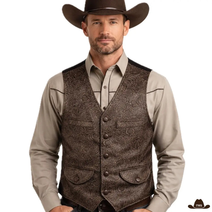 Gilet Cowboy Cuir