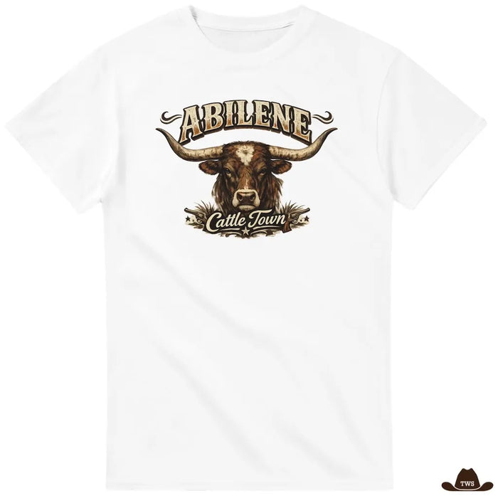T-Shirt Abilene blanc - The Western Shop