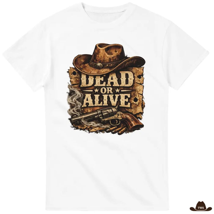 T-Shirt Avis de Recherche Blanc - The Western Shop