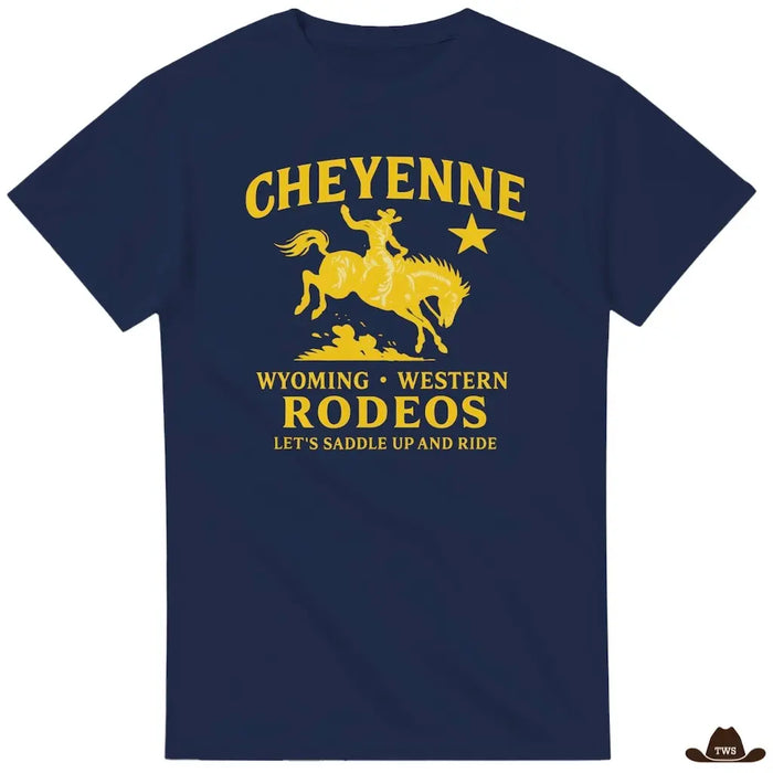 T-Shirt Cheyenne Rodeo Bleu marine - The Western Shop