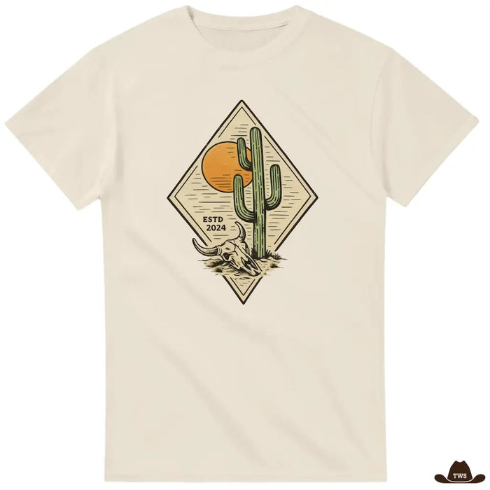 T-Shirt Desert Crâne beige - The Western Shop