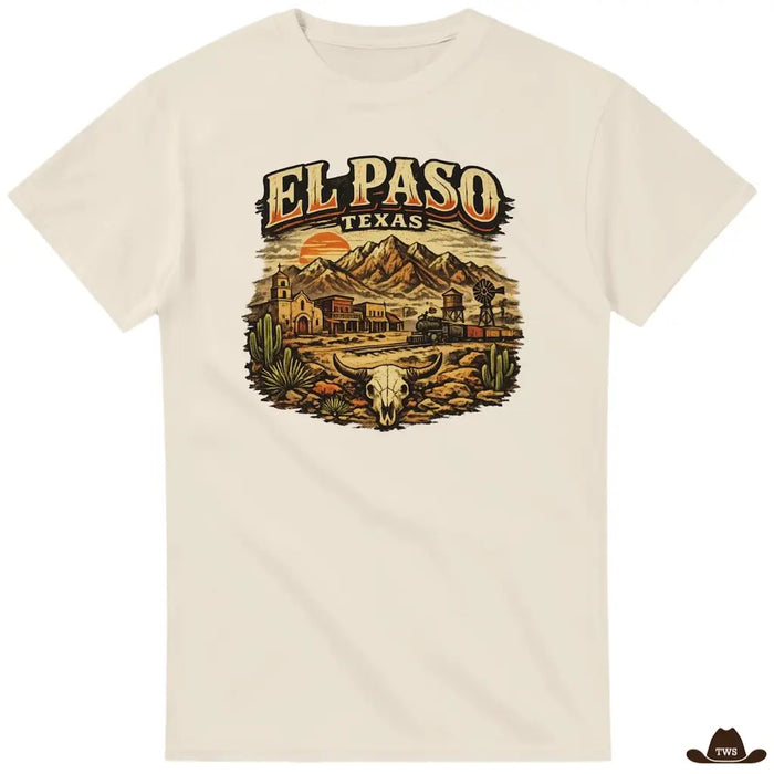 T-Shirt El Paso beige - The Western Shop