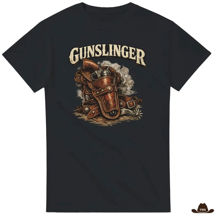 T-Shirt Gunslinger Noir - The Western Shop