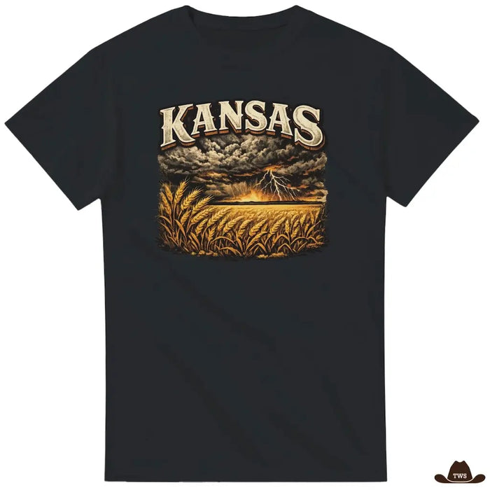 T-Shirt Kansas Noir - The Western Shop