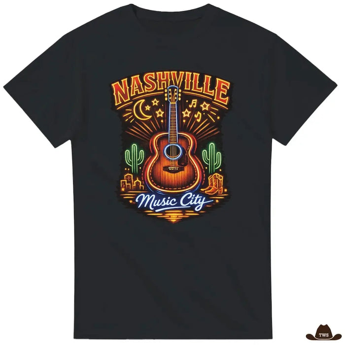 T-Shirt Nashville noir - The Western Shop