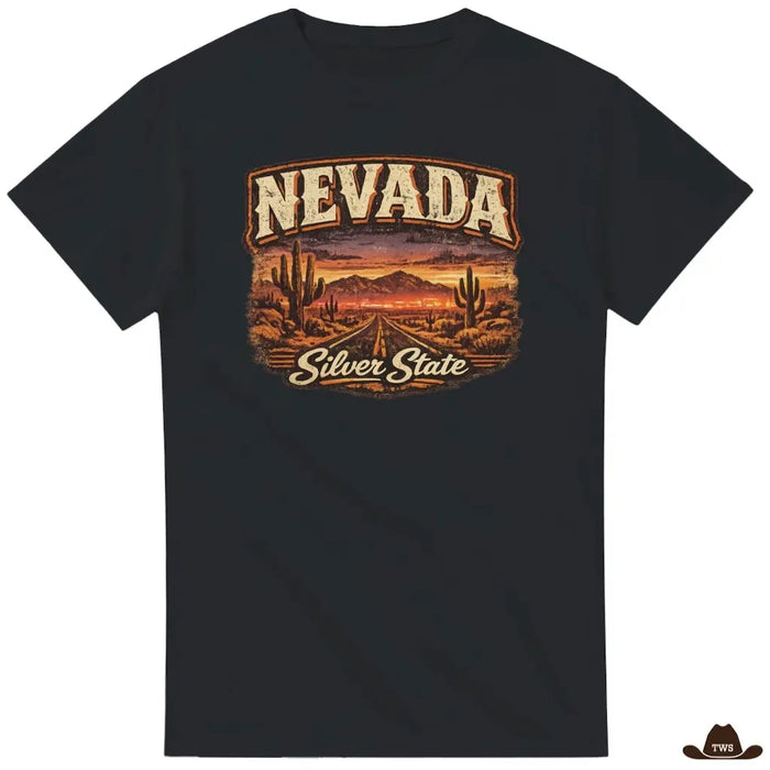 T-Shirt Nevada noir - The Western Shop