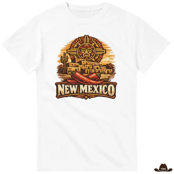 T-Shirt New Mexico blanc - The Western Shop