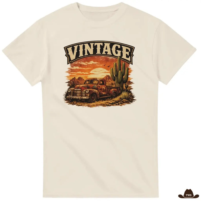 T-Shirt Pickup Vintage Beige - The Western Shop
