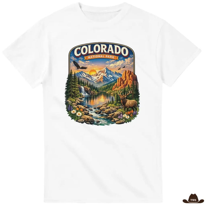 T-Shirt Western Colorado blanc - The Western Shop