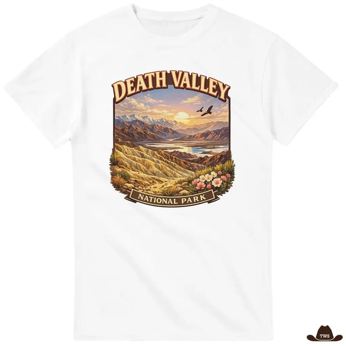 T-Shirt Western Death Valley blanc - The Western Shop