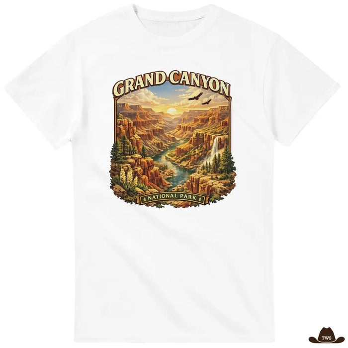 T-Shirt Western Grand Canyon Blanc - The Western Shop