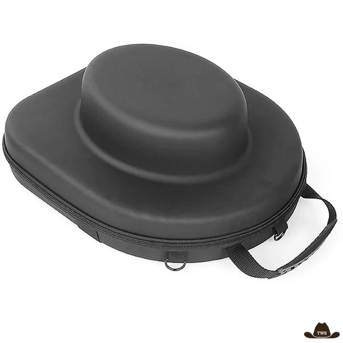 Valise à chapeau, coque rigide noire en forme de chapeau