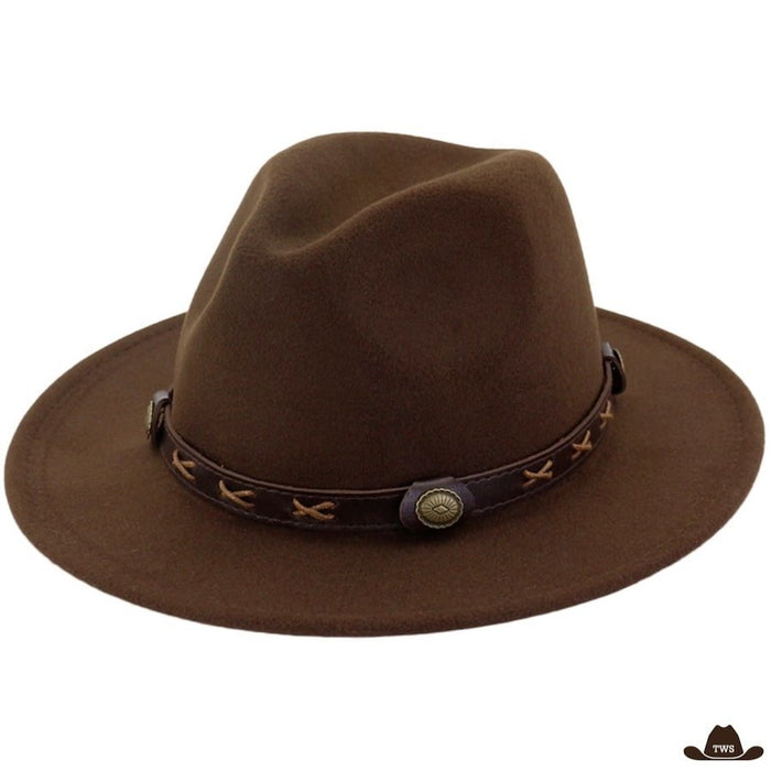 Chapeau de Cowboy Feutre Marron
