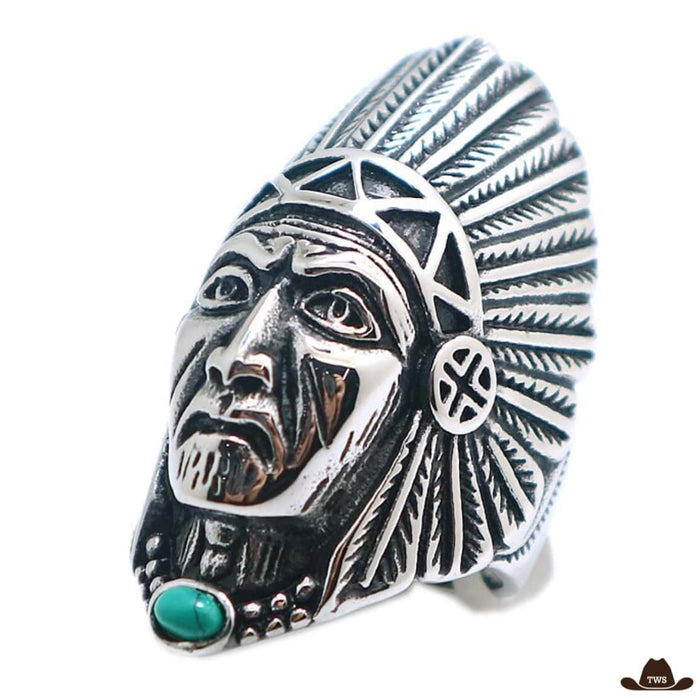 Bague Navajo Homme acier inoxydable largeur 25 mm