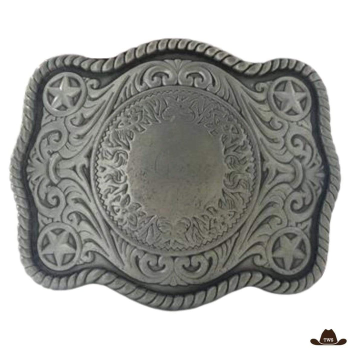 Boucle de Ceinture Cowboy Vierge en alliage de zinc, 8,9 x 7,2 cm
