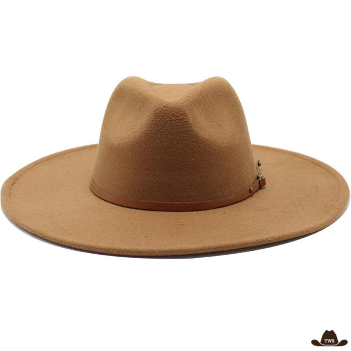 Chapeau Cowboy Homme et Femme en feutre de laine, bords larges 9,5 cm