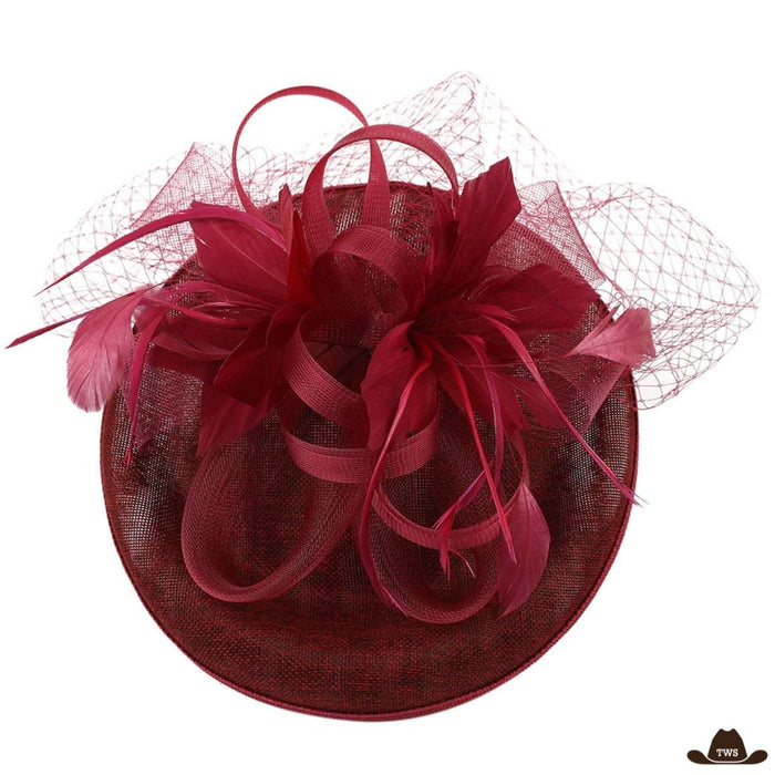 Chapeau Western Femme Mariage paille tressée élégante