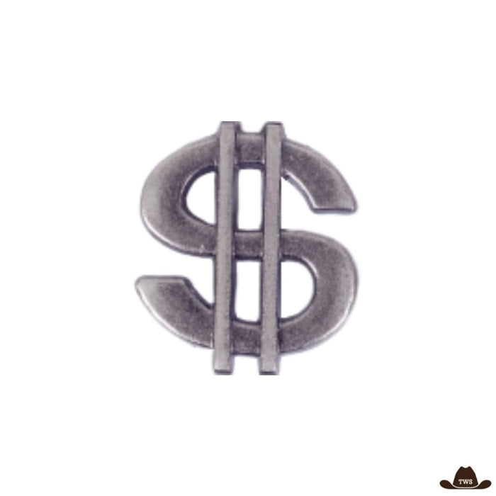 Conchos dollar en métal doré, ornements cowboy motif pièce (lot 30)