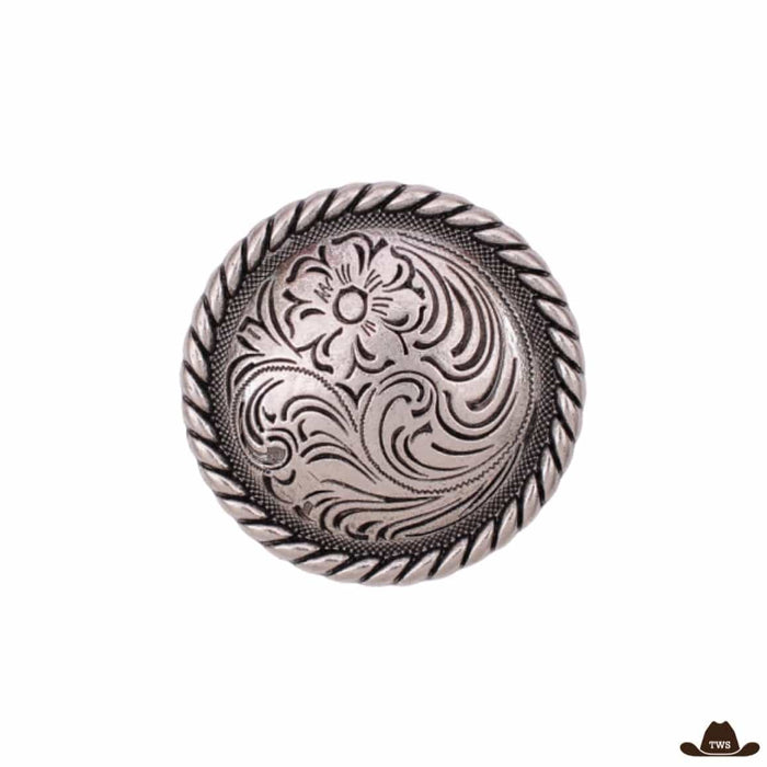 Conchos L'Authentique, 10 pièces alliage de métaux formes épurées 3,7 x 3,7 cm