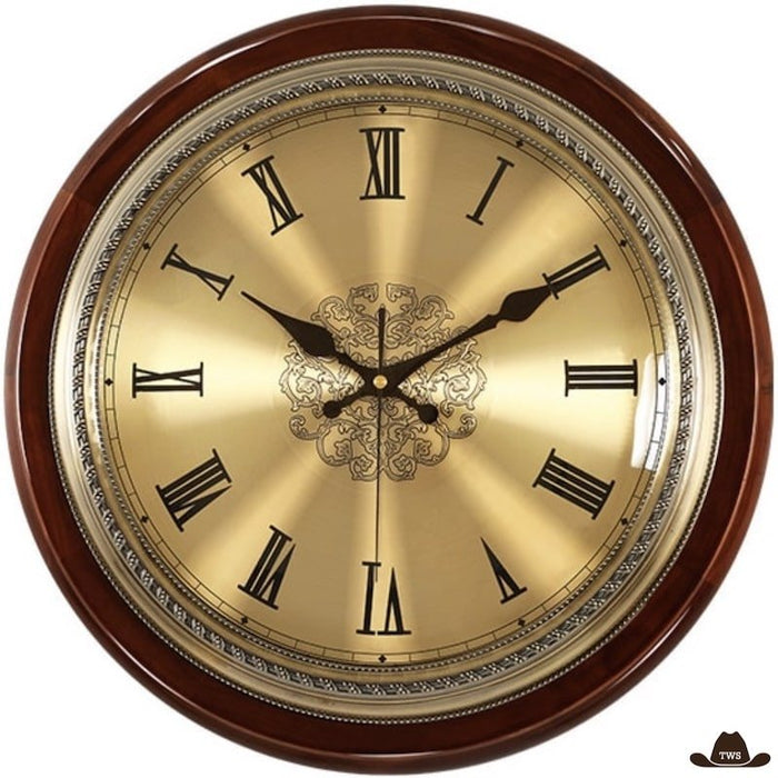 Horloge Western en bois et métal, mécanisme japonais quartz