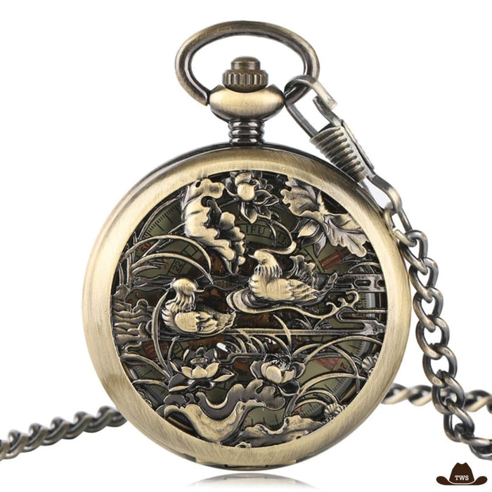 Montre à Gousset Automatique en acier inoxydable, diamètre 50 mm