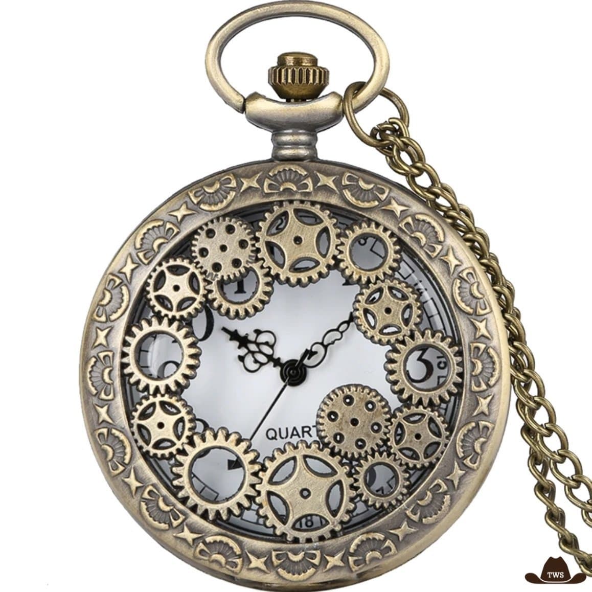 Classe V Montre De Poche Maritime En Laiton Victoria London 1875 - Style Vintage, Mouvement Quartz, Avec Classe V Montre De Poche Maritime En Laiton Victoria London 1875 - Style Vintage, Mouvement Quartz, Avec