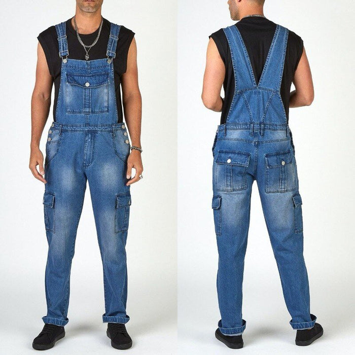 Salopette Cowboy denim bavette et poches fonctionnelles