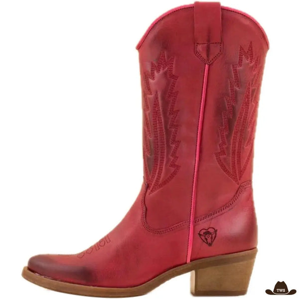 Bottes Country Rouges