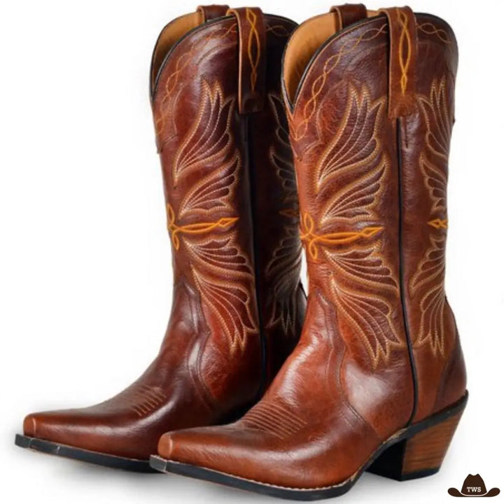 Bottes Style Cow-boy Femme