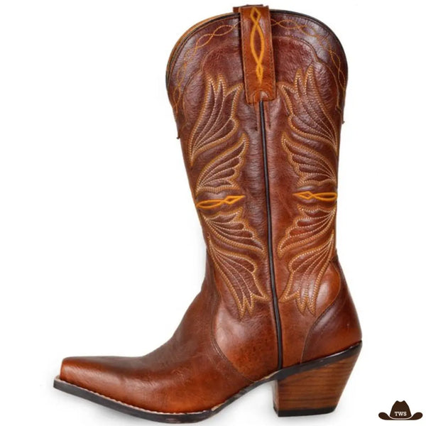 Bottes Style Cowboy Femme