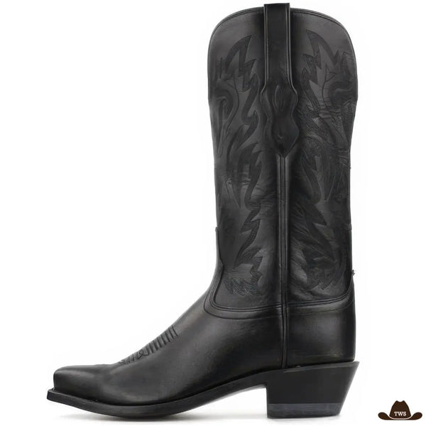 Bottes Western Noires Cuir