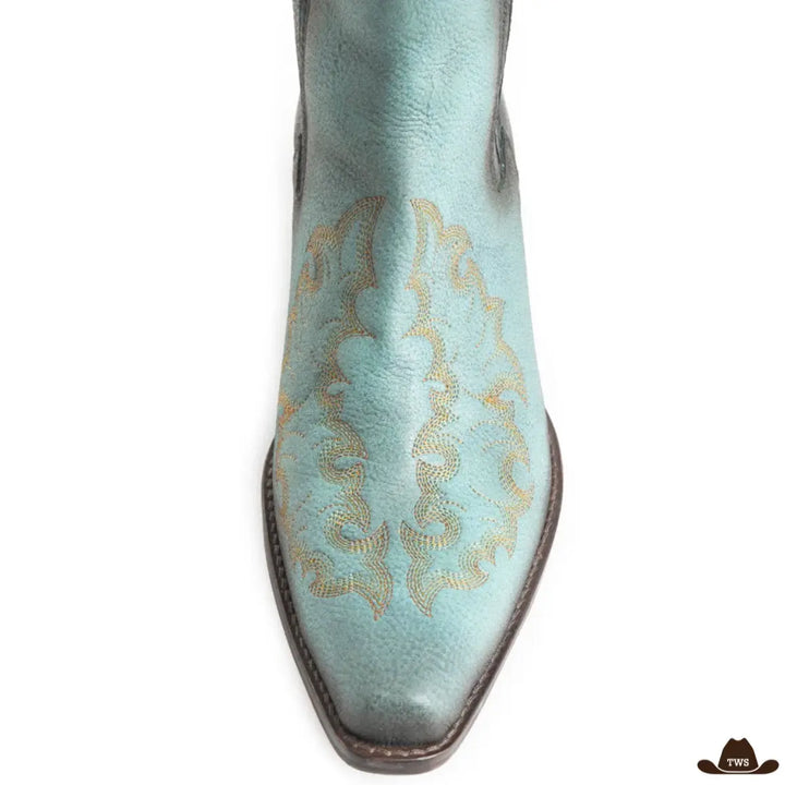 Bottes de Cowboy Femme Turquoise