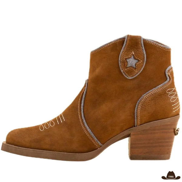 Bottines Femme Style Cowboy