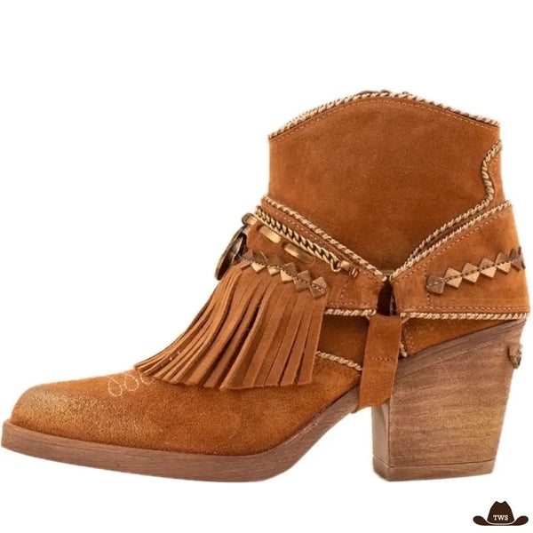 Bottines Talon Style Cowboy Femme