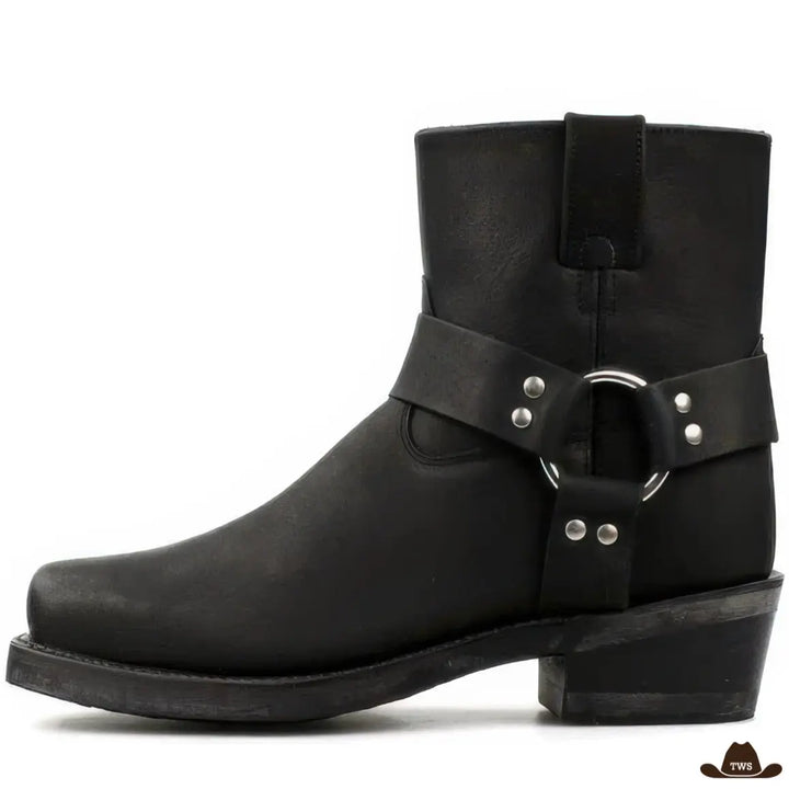 Bottes de travail western cowboy en cuir authentiques à Bottes de travail western cowboy en cuir authentiques à