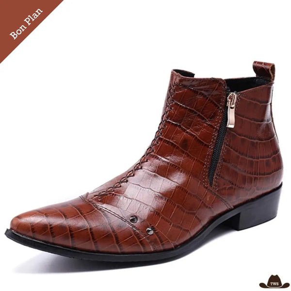 Bottines Western Homme - Pointure 39 - Bon Plan