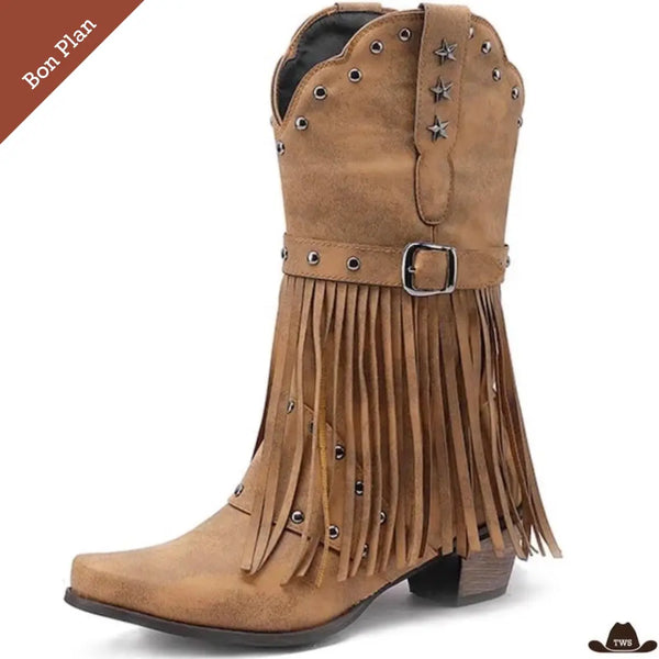 Bottes Cowboy Marron - Pointure 39 - Bon Plan
