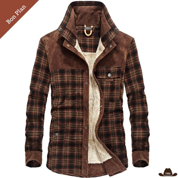 Veste Western à Carreaux - XS, M et XL - Bon Plan