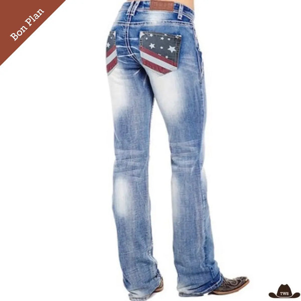 Jean Équitation Western Femme - L - Bon Plan