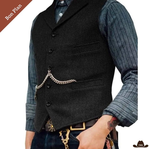 Gilet Cowboy Style - Multi Tailles - Bon Plan