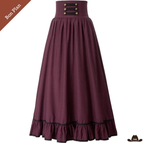 Jupe Longue Style Western Cow Girl - XL - Bon Plan