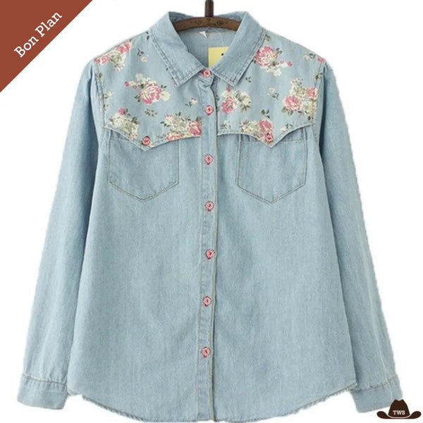 Chemise en Jeans Femme Country - M - Bon Plan