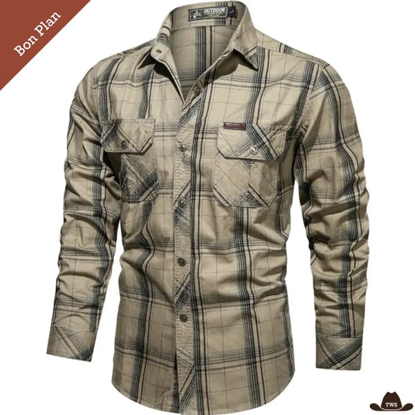 Chemise Western à Boutons Pression - M et XL - Bon Plan