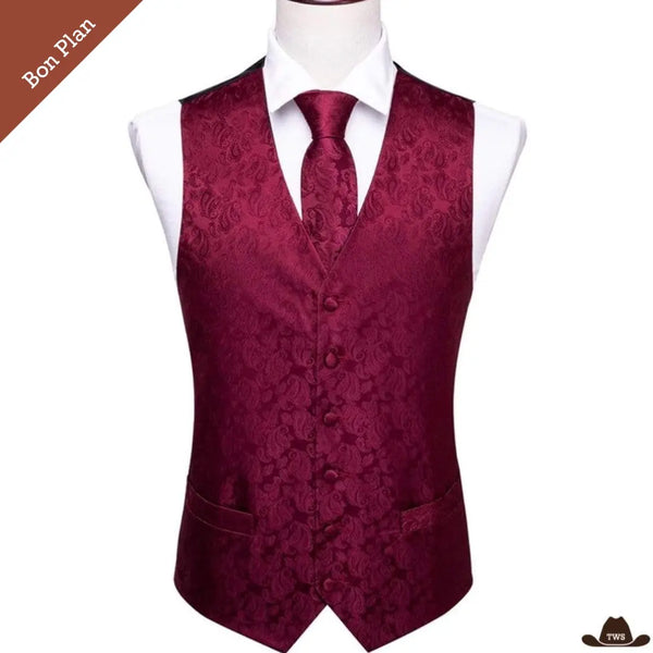 Gilet Cowboy Homme Luxe - M - Bon Plan